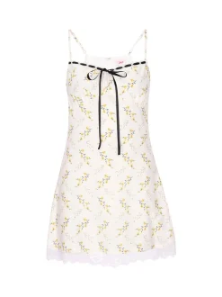 MyMo Damen Kleid in weiß - Länge: mittel