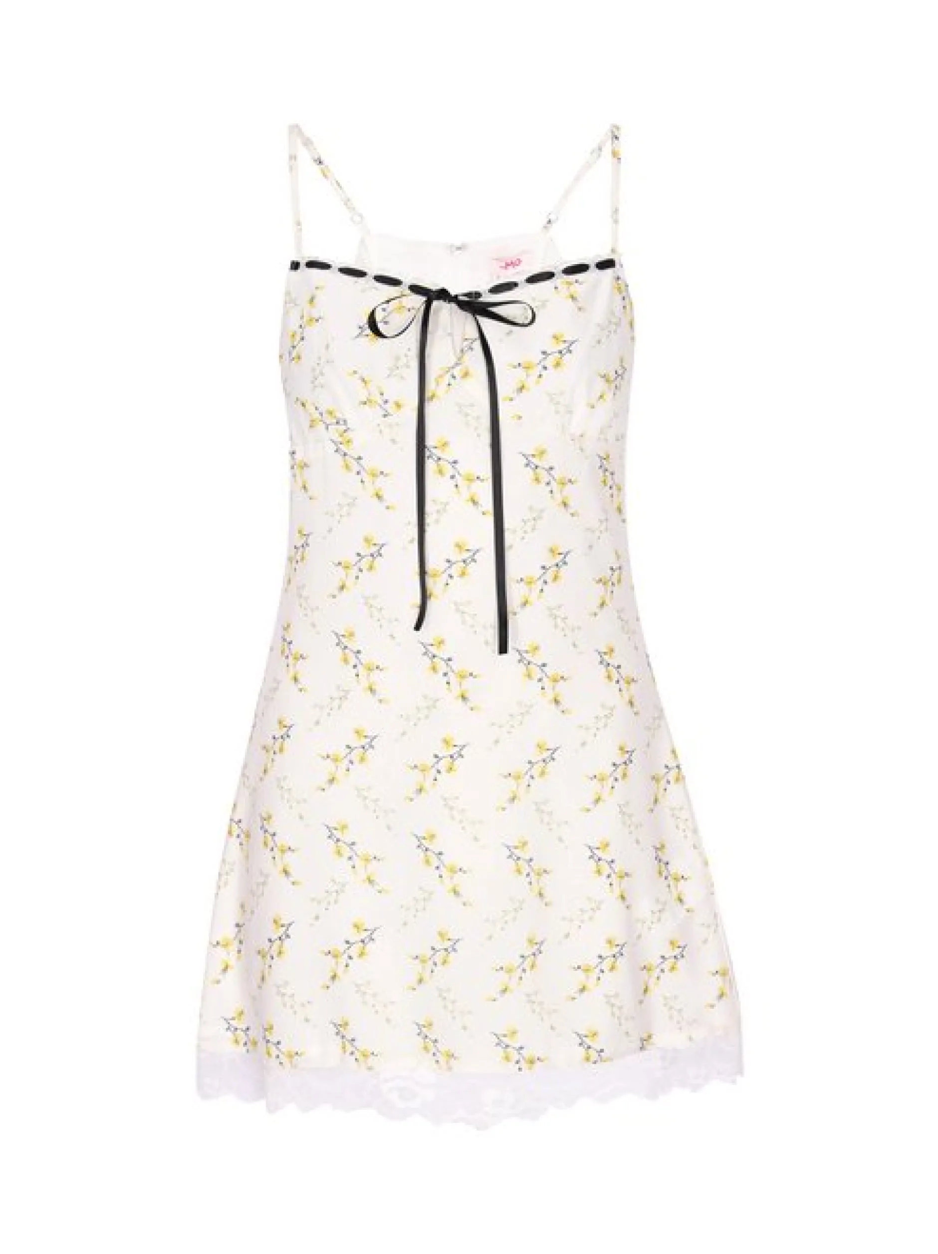 MyMo Damen Kleid in weiß - Länge: mittel