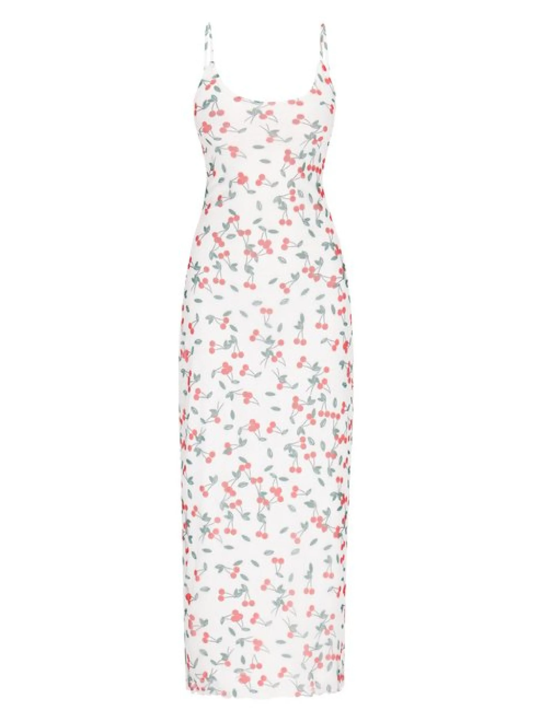 MyMo Damen Kleid in weiß - Länge: mittel