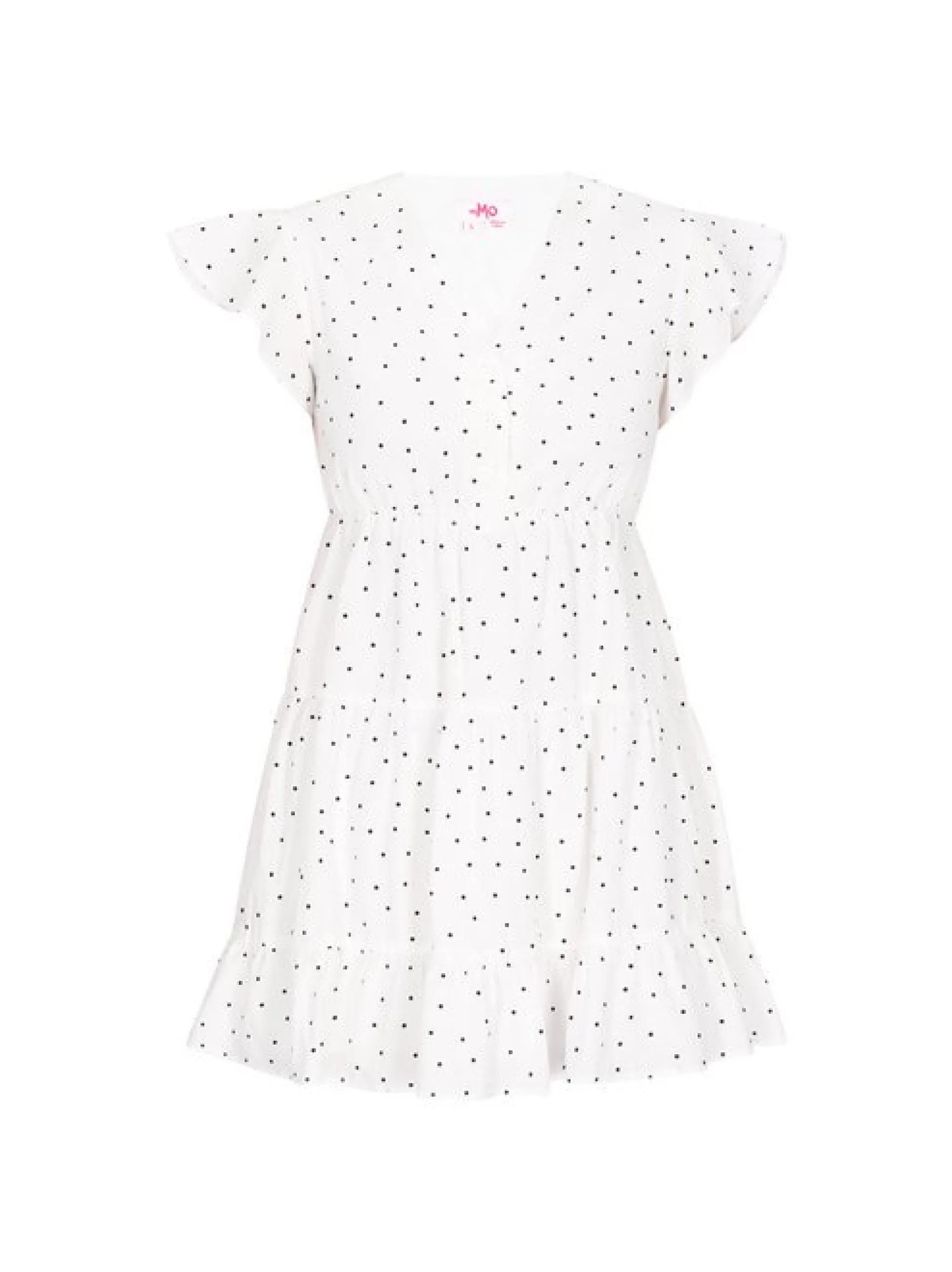 MyMo Damen Kleid in weiß - Länge: mittel