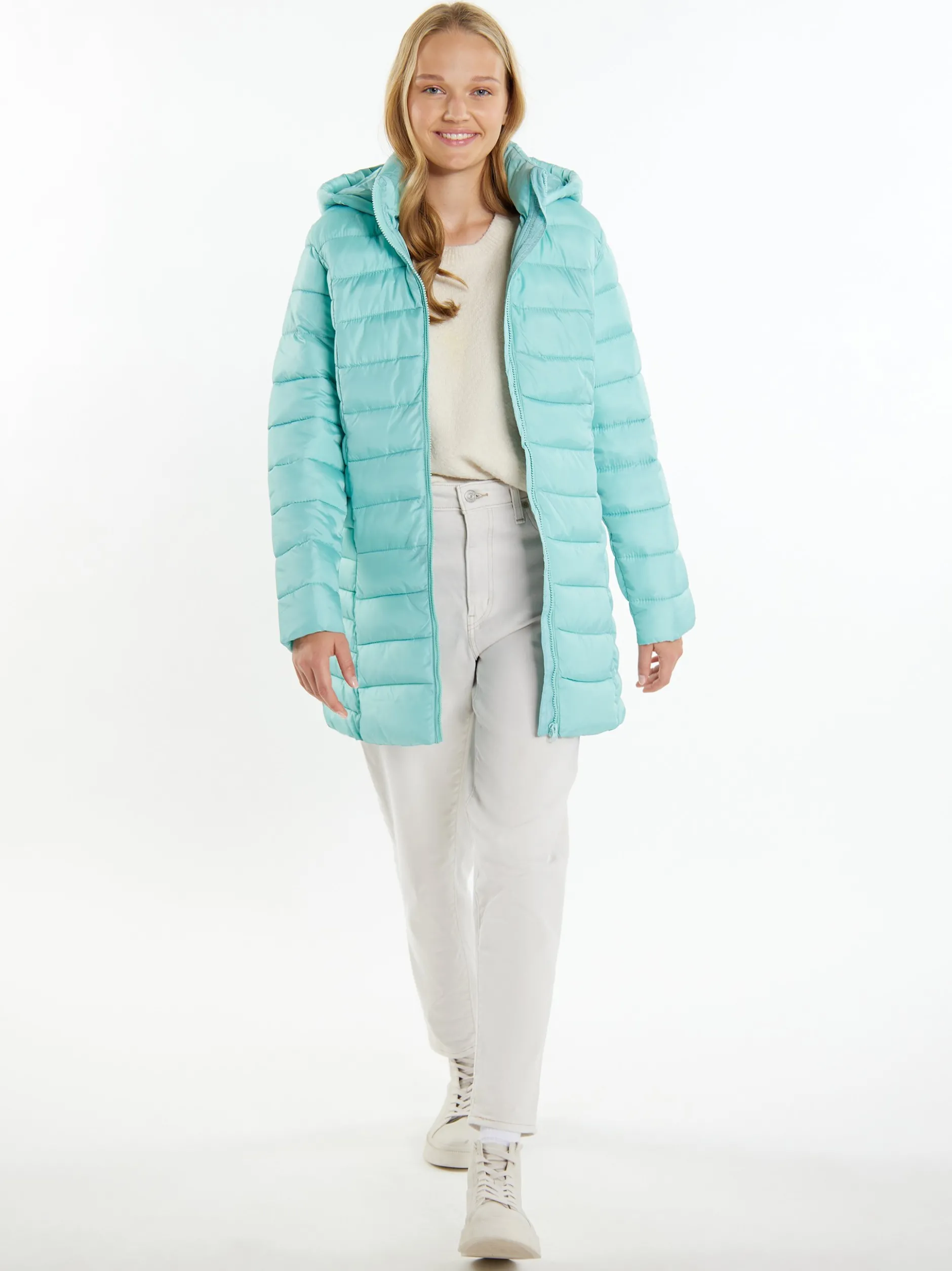MyMo Damen leichte Steppjacke in mint