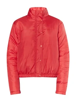 MyMo Damen Leicht wattierte Blousonjacke in rot