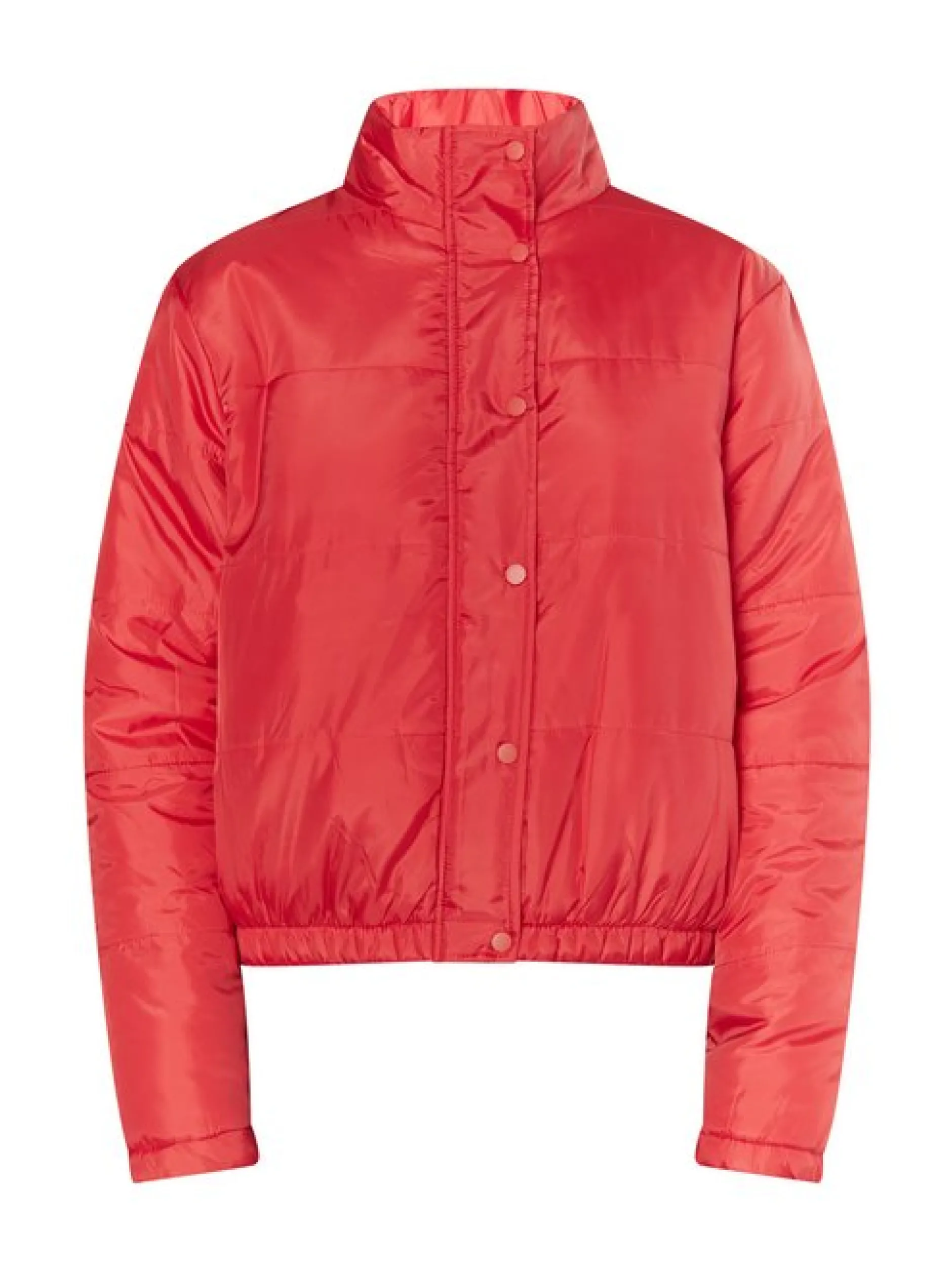 MyMo Damen Leicht wattierte Blousonjacke in rot