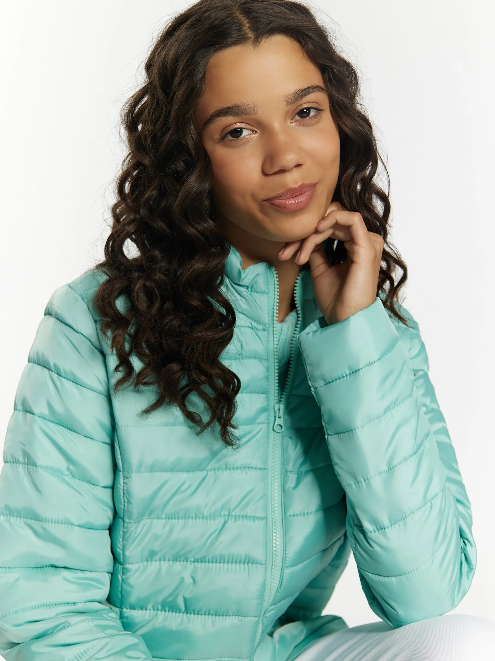 MyMo Damen Leicht wattierte Jacke in mint