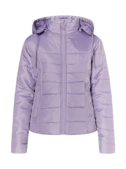 MyMo Damen Leicht wattierte Jacke in lila