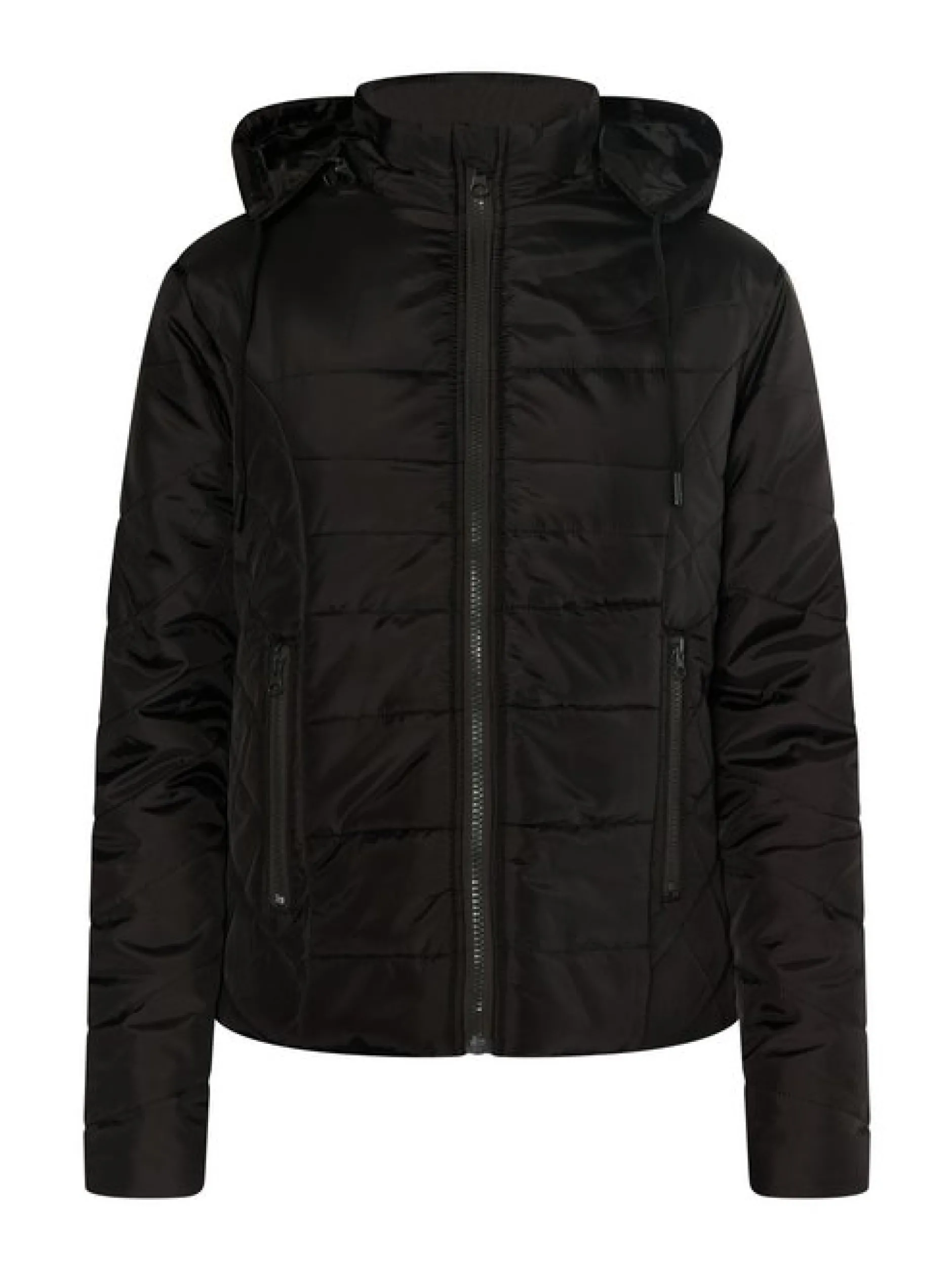 MyMo Damen Leicht wattierte Jacke in schwarz
