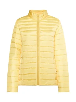MyMo Damen Leicht wattierte Jacke in gelb
