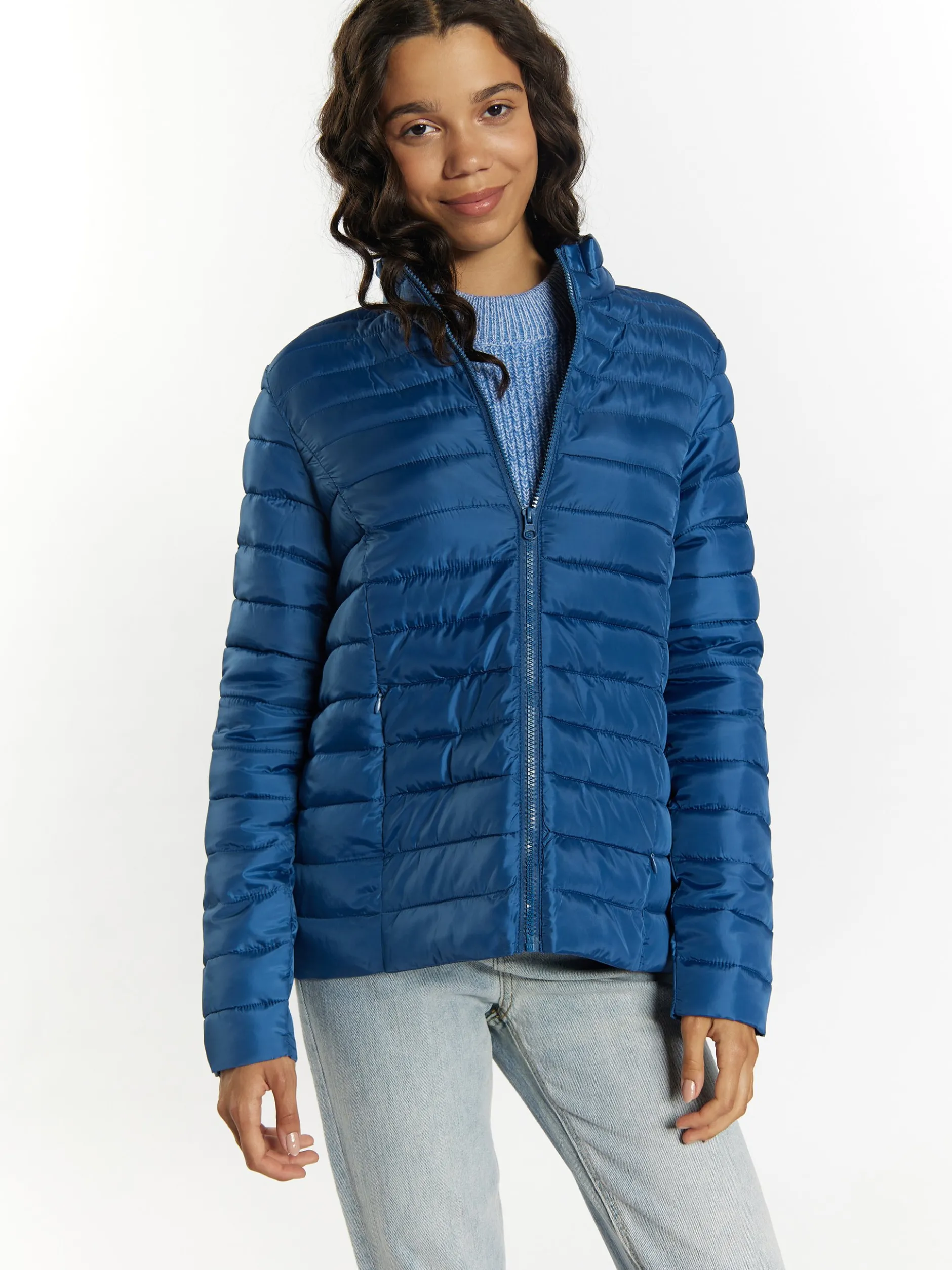 MyMo Damen Leicht wattierte Jacke in marine