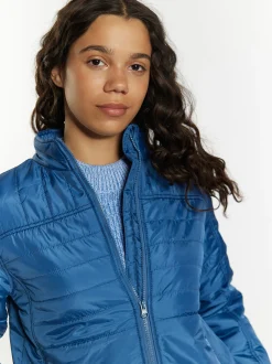 MyMo Damen Leicht wattierte Jacke in marine