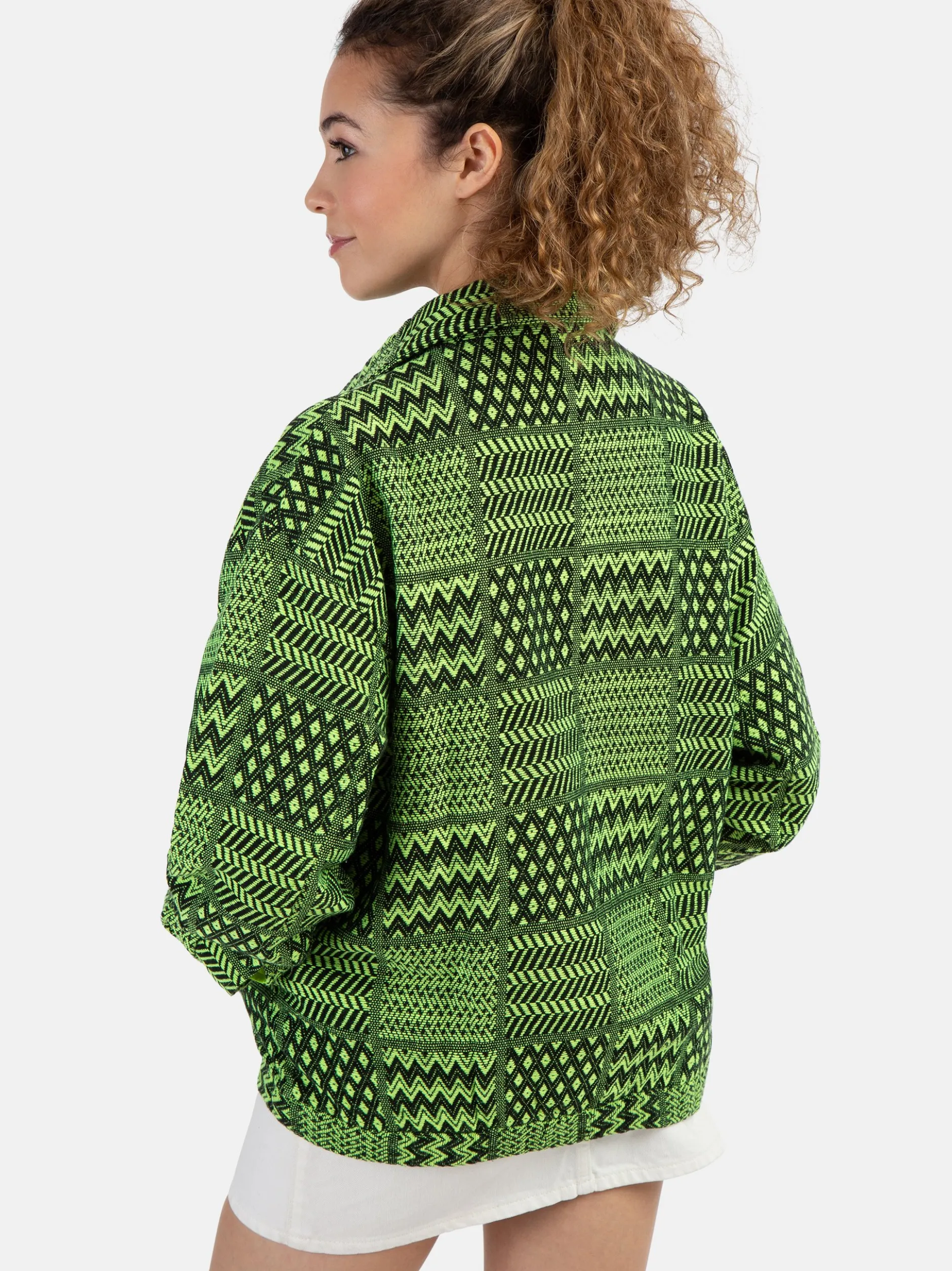 MyMo Damen Oversize-Blouson in grün