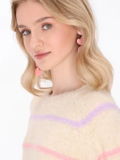 MyMo Damen Pullover in beige - Ausschnitt: Rundhals