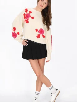 MyMo Damen Pullover in beige - Ausschnitt: Rundhals
