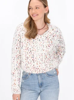 MyMo Damen Pullover in ecru