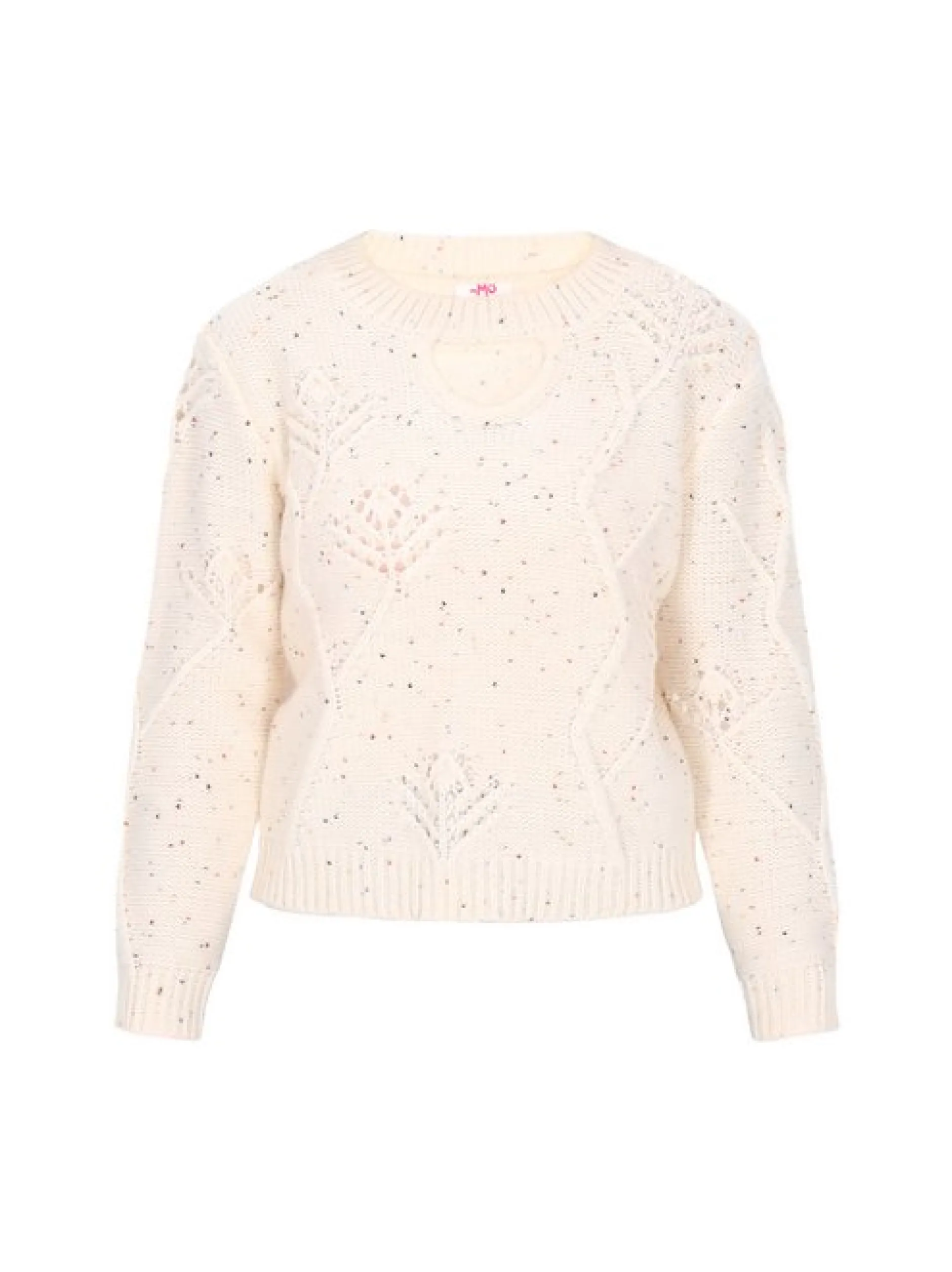 MyMo Damen Pullover in ecru - Ausschnitt: Rundhals