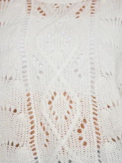 MyMo Damen Pullover in ecru - Ausschnitt: Rundhals