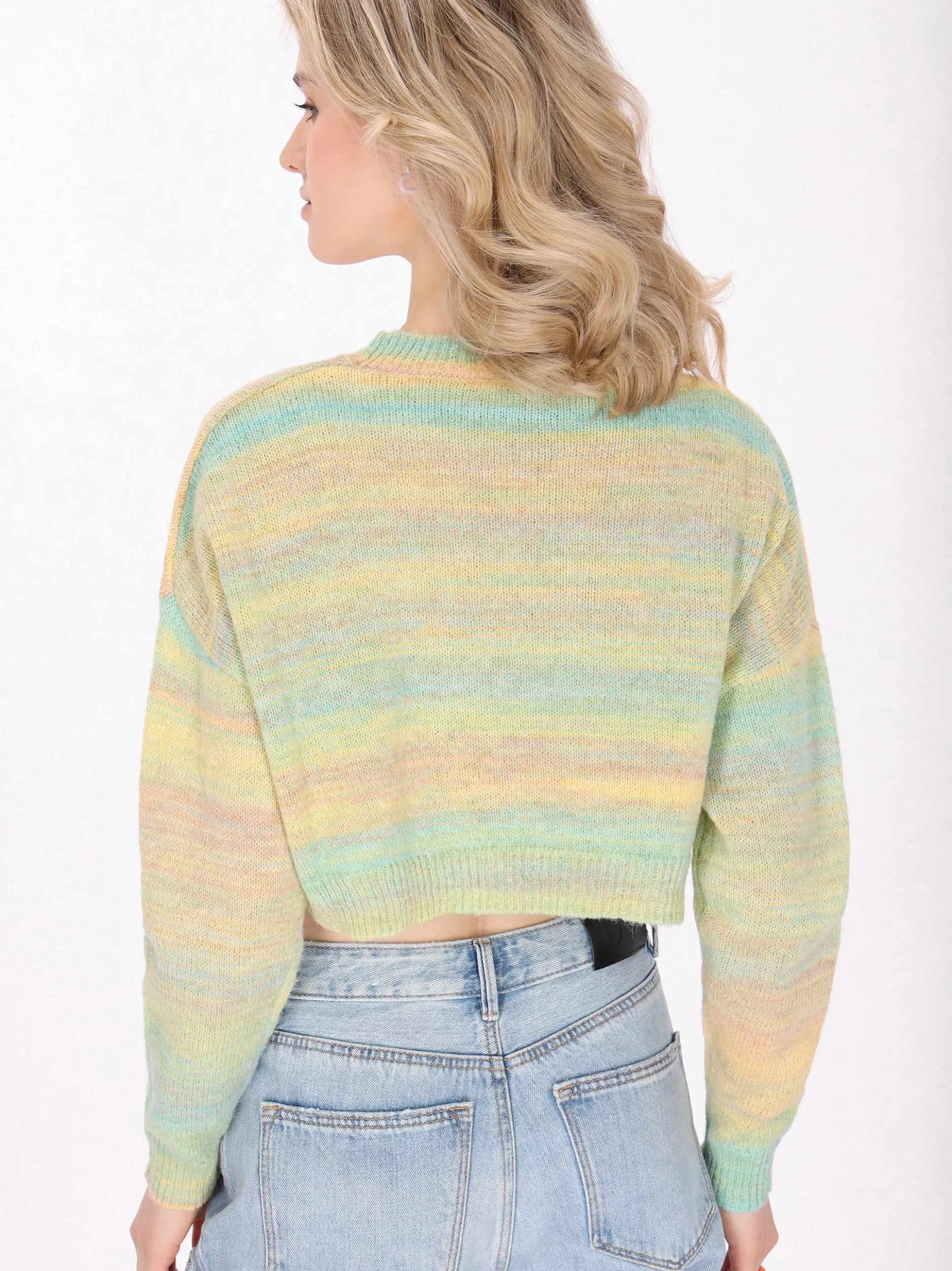 MyMo Damen Pullover in gelb