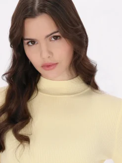 MyMo Damen Pullover in gelb