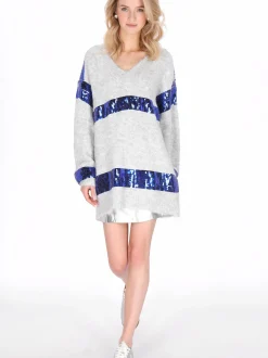 MyMo Damen Pullover in grau