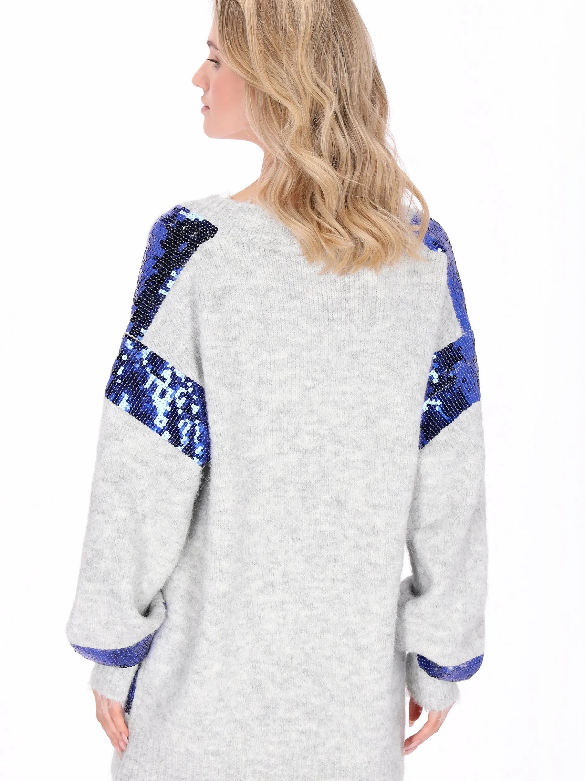 MyMo Damen Pullover in grau