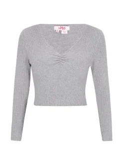 MyMo Damen Pullover in grau