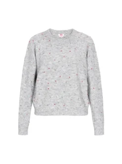 MyMo Damen Pullover in grau - Ausschnitt: Rundhals