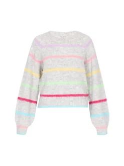 MyMo Damen Pullover in grau - Ausschnitt: Rundhals