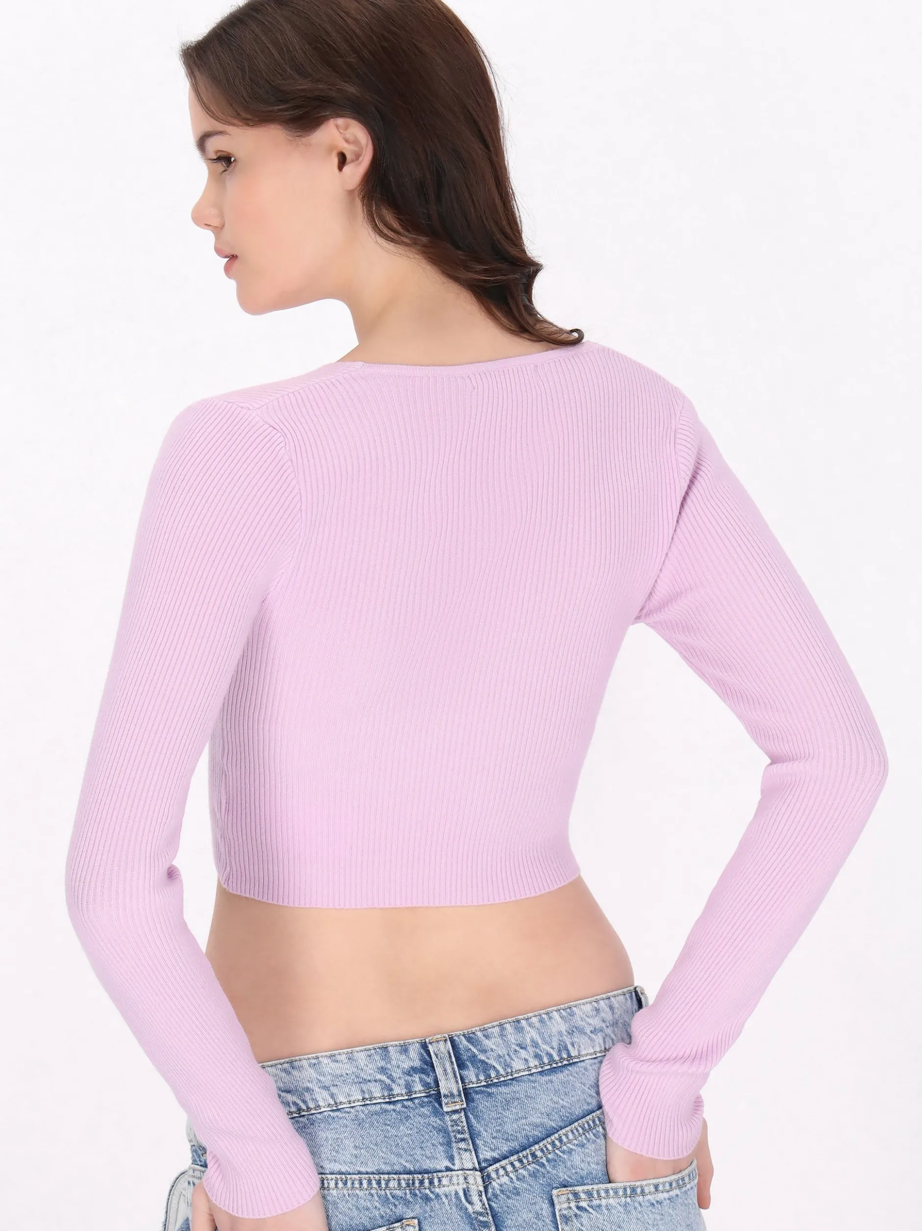 MyMo Damen Pullover in lila