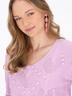 MyMo Damen Pullover in lila