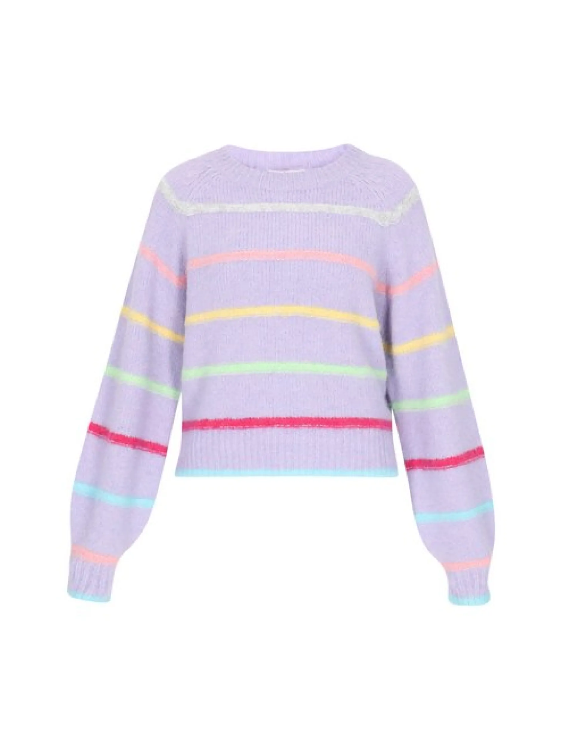 MyMo Damen Pullover in lila - Ausschnitt: Rundhals