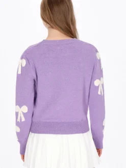 MyMo Damen Pullover in lila - Ausschnitt: Rundhals