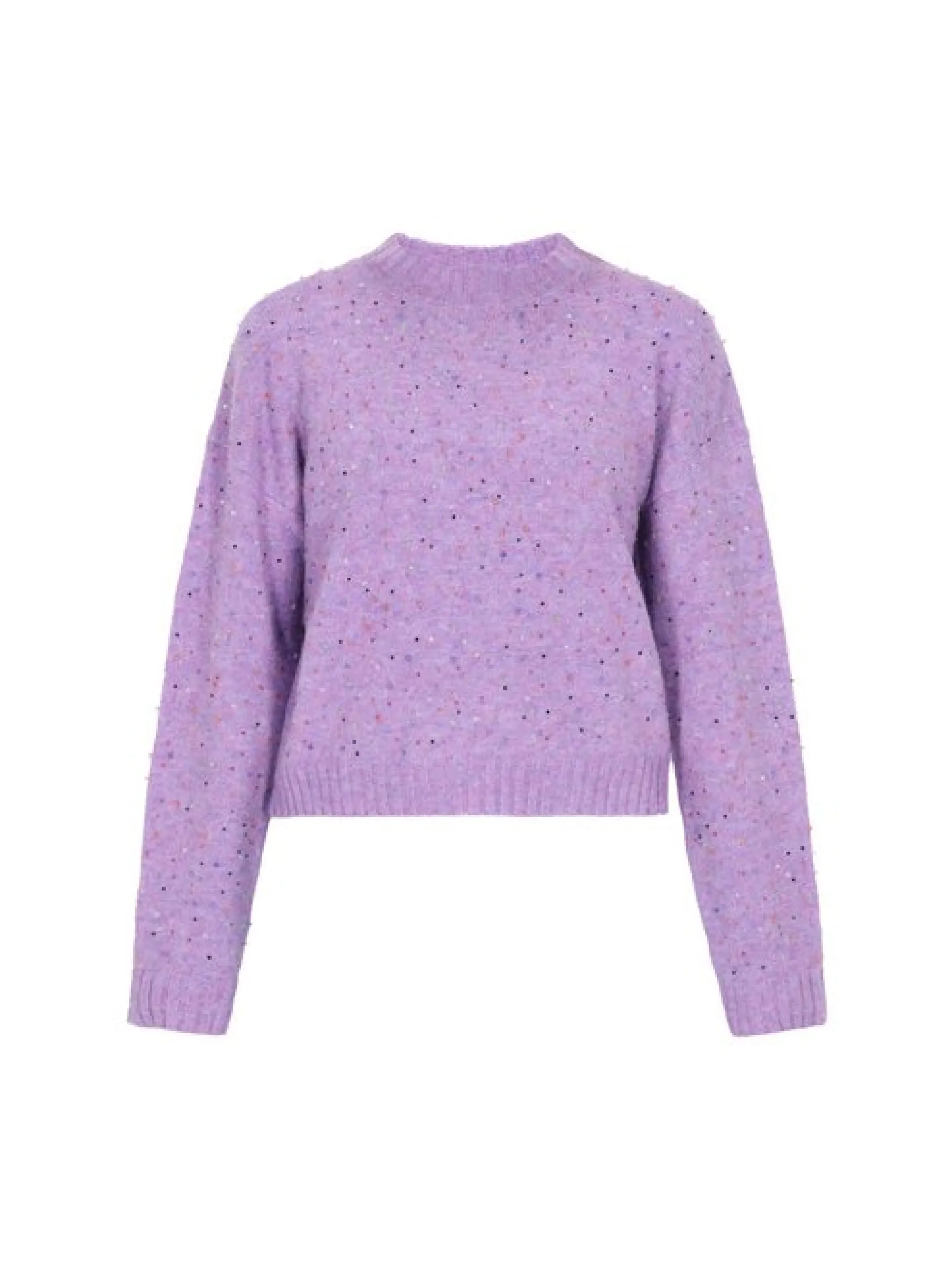 MyMo Damen Pullover in lila - Ausschnitt: Rundhals