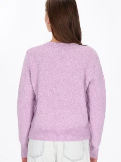MyMo Damen Pullover in lila - Ausschnitt: Rundhals