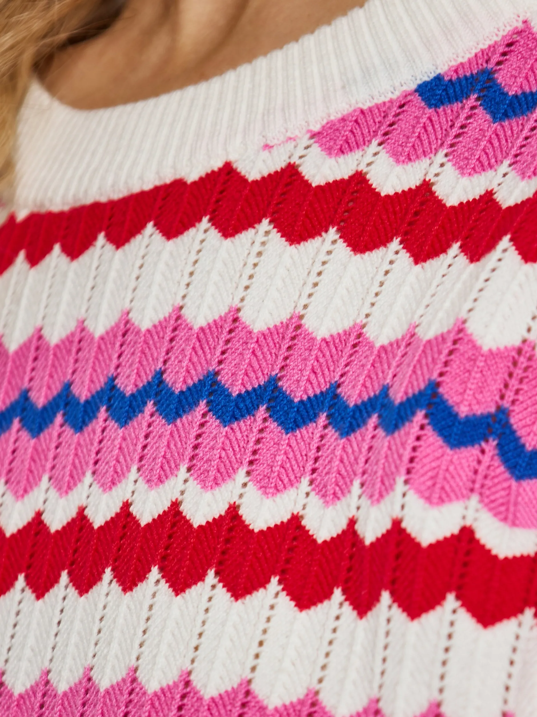 MyMo Damen Pullover in mehrfarbig - Ausschnitt: Rundhals