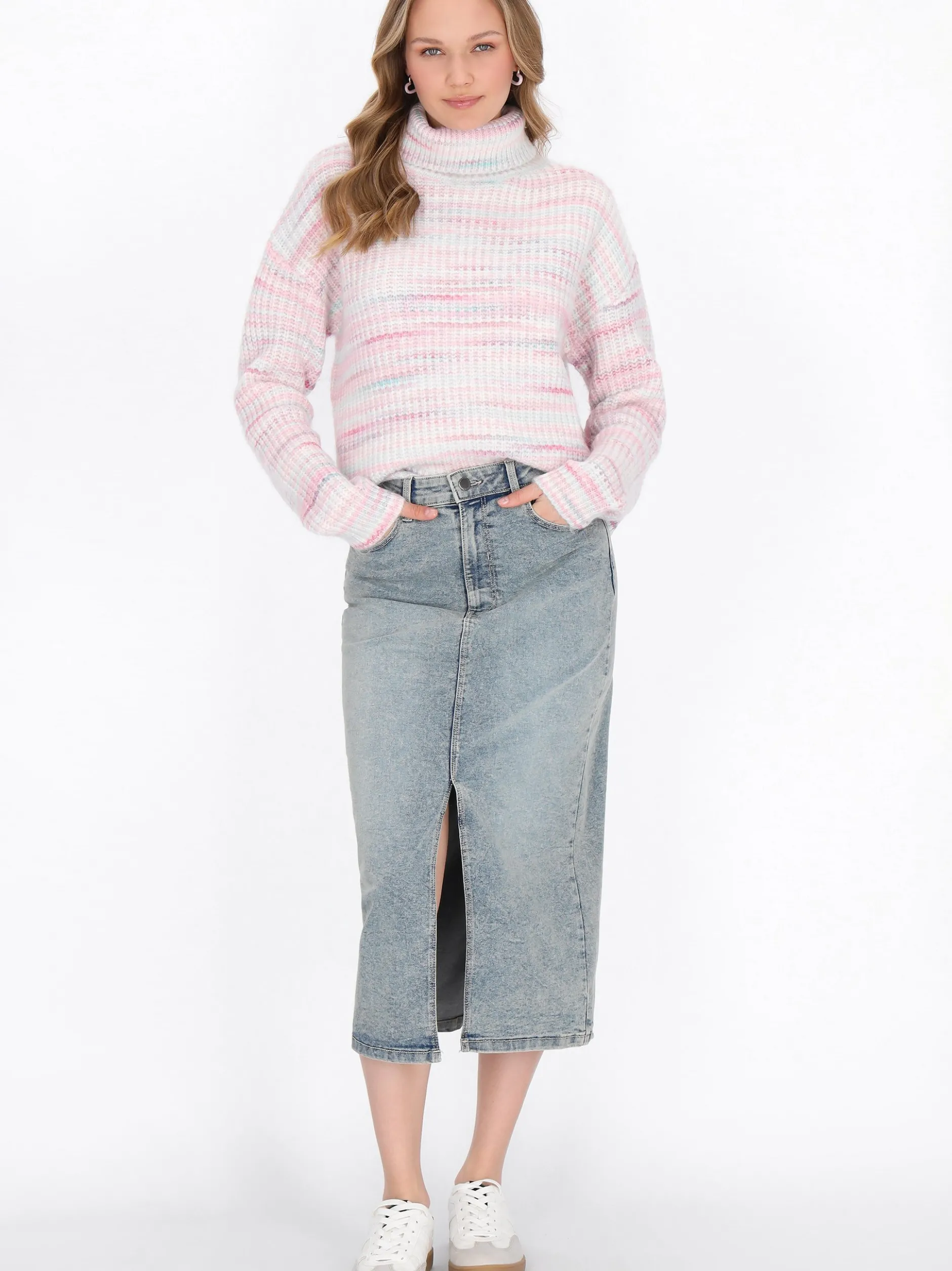 MyMo Damen Pullover in mehrfarbig