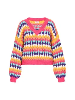 MyMo Damen Pullover in mehrfarbig