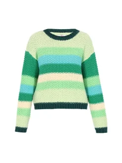 MyMo Damen Pullover in mehrfarbig - Ausschnitt: Rundhals