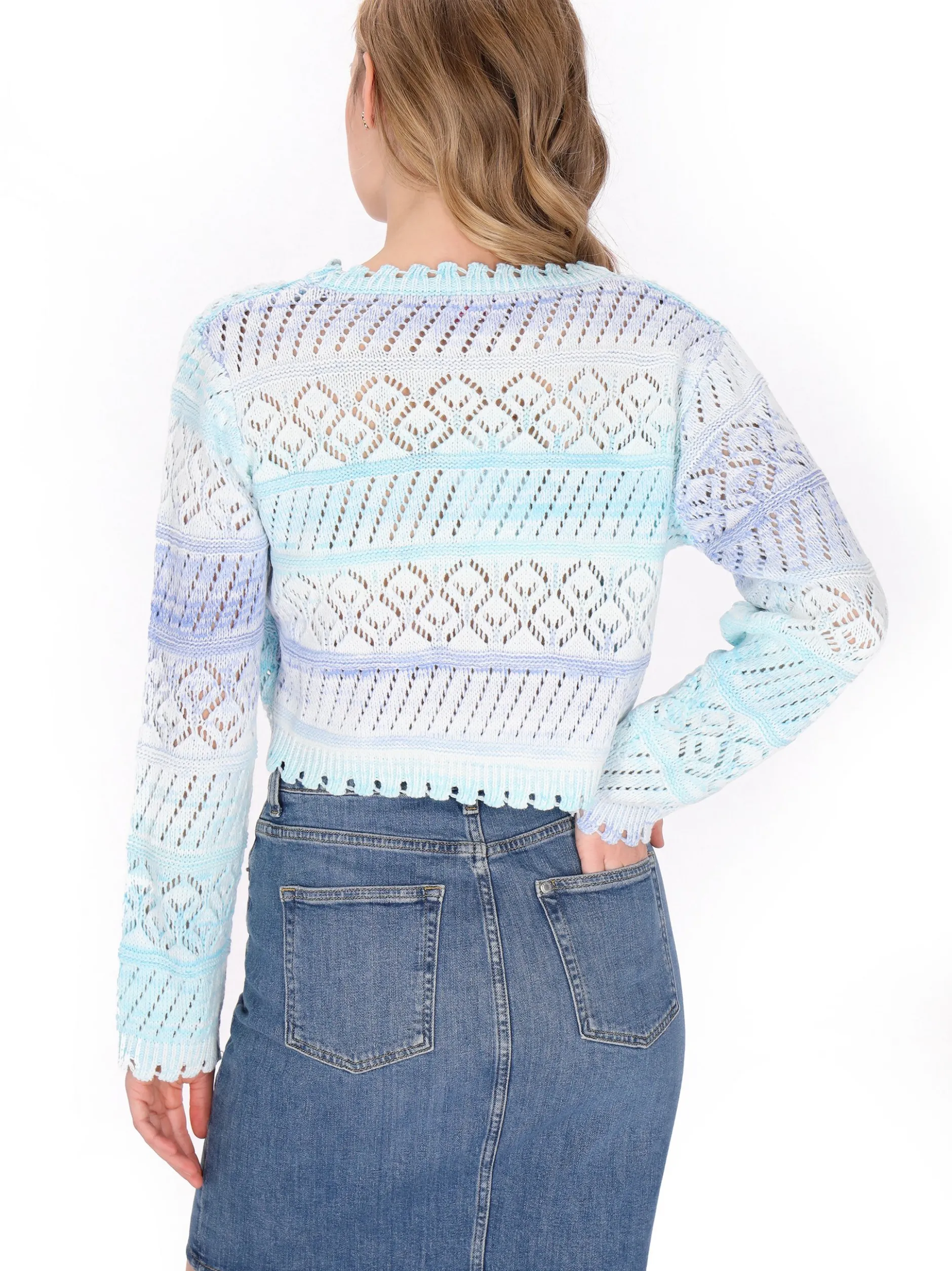 MyMo Damen Pullover in mehrfarbig - Ausschnitt: Rundhals