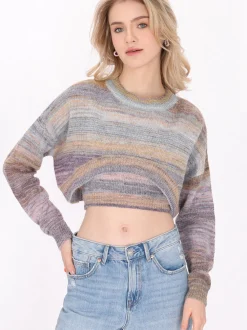 MyMo Damen Pullover in mehrfarbig