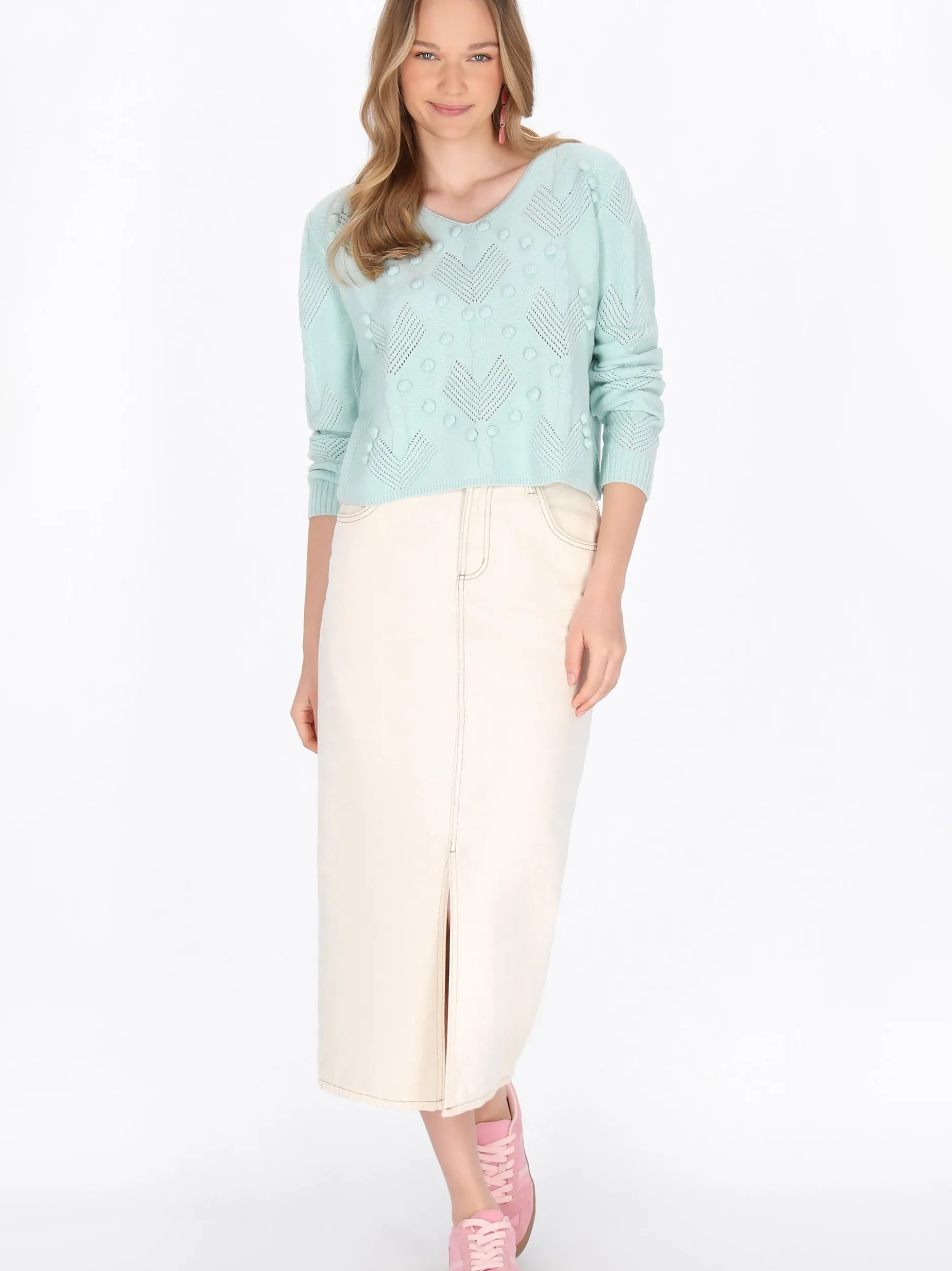 MyMo Damen Pullover in mint