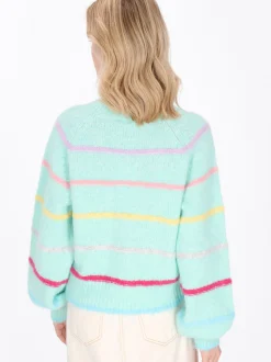 MyMo Damen Pullover in mint - Ausschnitt: Rundhals