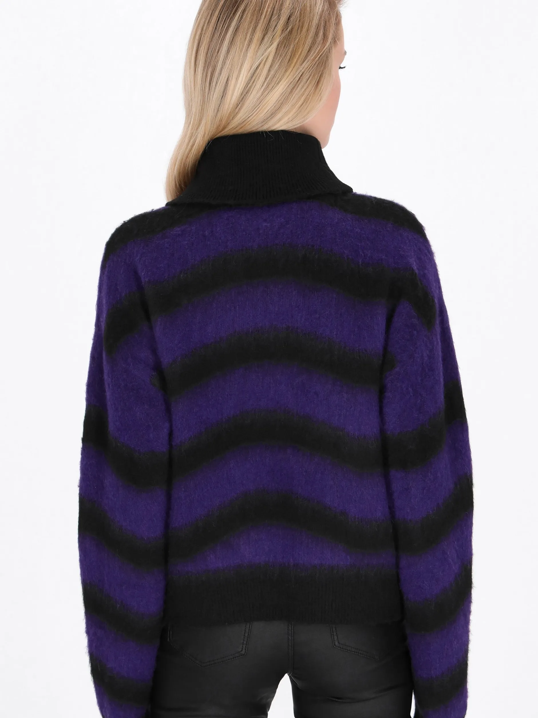 MyMo Damen Pullover in schwarz