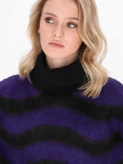 MyMo Damen Pullover in schwarz