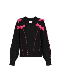 MyMo Damen Pullover in schwarz