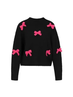 MyMo Damen Pullover in schwarz