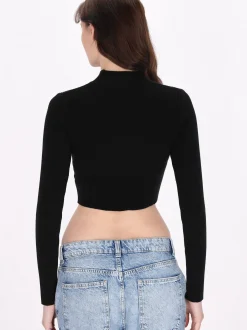 MyMo Damen Pullover in schwarz