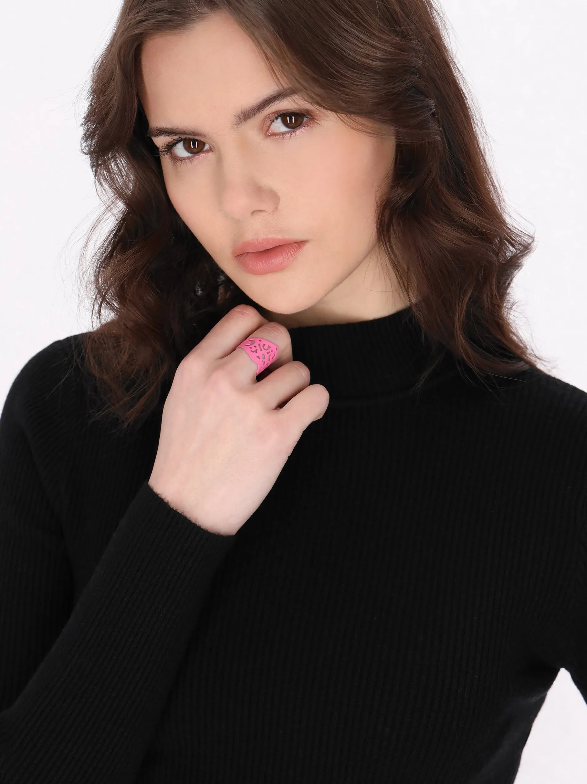 MyMo Damen Pullover in schwarz