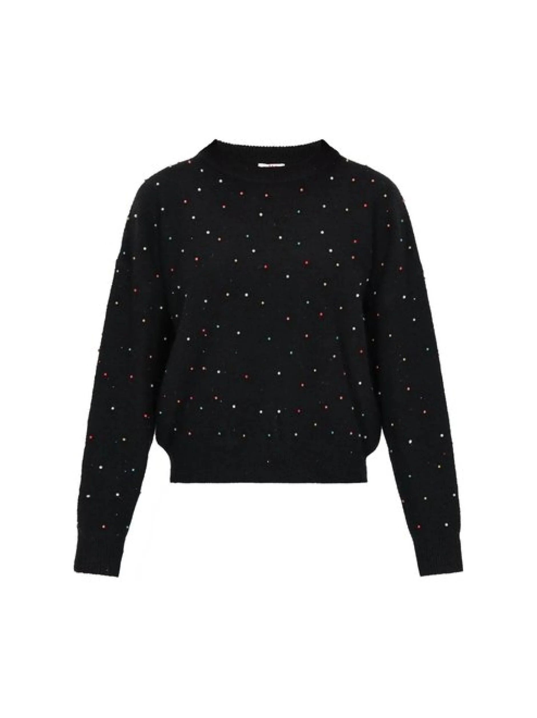 MyMo Damen Pullover in schwarz - Ausschnitt: Rundhals