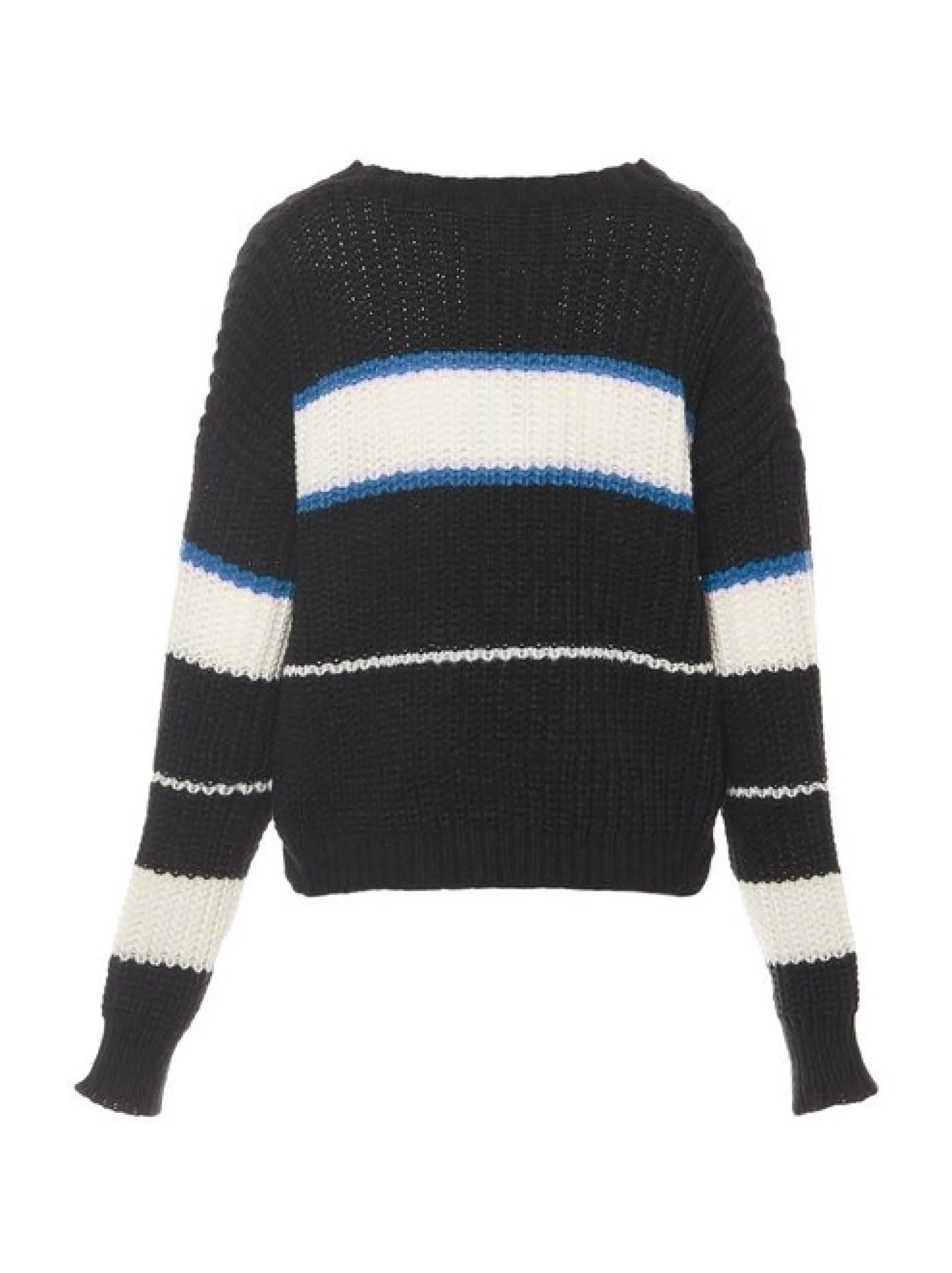 MyMo Damen Pullover in schwarz - Ausschnitt: Rundhals