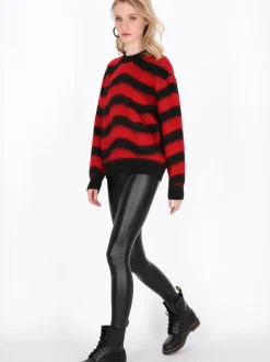 MyMo Damen Pullover in schwarz - Ausschnitt: Rundhals