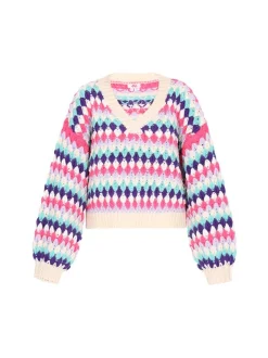 MyMo Damen Pullover in türkis